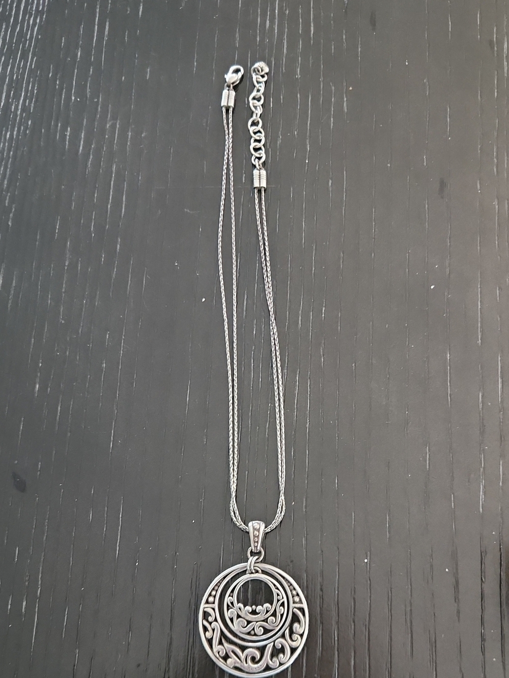 Brighton Double Round Pendant Necklace.